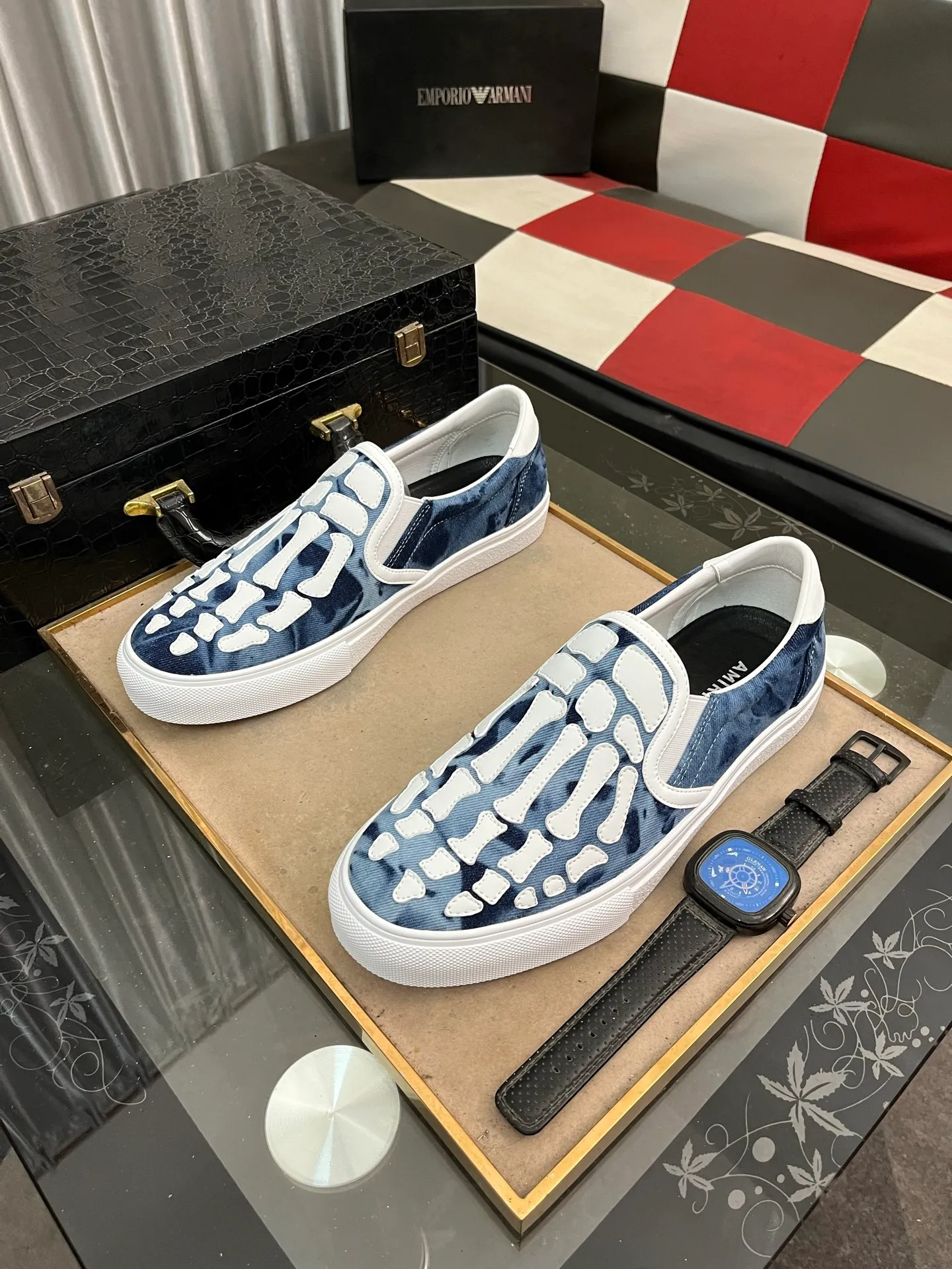 Men's men's shoes 💰420⌚️⌚️miri star shoes bone moral training shoes casual shoes amiri 2025 spring and summer star shoes bone moral training shoes micro-shaped body, the bone weaving pattern made of multi-layer genuine leather is more three-dimensional, slightly thicker and rich, and all elements are just right! The details are just right. Size: 38 to 444️⃣Colors available